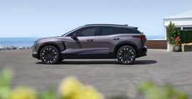 A dark silver Blazer EV